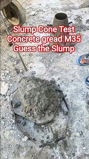 Slump Test OF Concrete gread M35 How to use Slump Cone Test