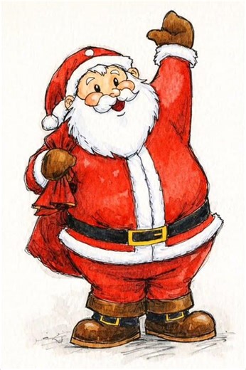 Merry Christmas🎄🎁|Santa Claus Art|Cristmas Art with Jingle Bells