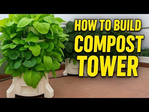 How to Build a Modular Compost Tower | Turn Kitchen Waste into Fresh Organic Vegetables