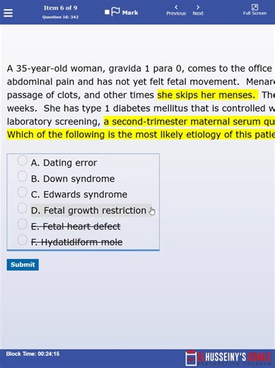 السلام عليكم و رحمة الله و بركاته, سؤال هام لشباب ستب ون و تو و اي حد بيدرس نسا دلوقتي, صحصح و ركز و استبعد كويس هتلقي الاجابة منورة في وشك بالتوفيق جميعا : ) #usmle #usmlestep1 #usmlestep2