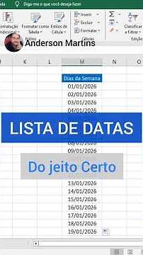 📅 How to automatically generate dates without weekends in Excel
