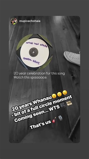 The circle back is soo crazy! So yea I guess it’s safe to say! Yes that’s me on the track with Wiremu Hohaia haha! 20 years later & it’s finally out haha! WTS- New visual & vibe coming soon with Wiremu & the whanau - churr 🥰👊🏾💯🙌🏾 #noticeyou #wiremuhohaia #madamparker #20yearslater
