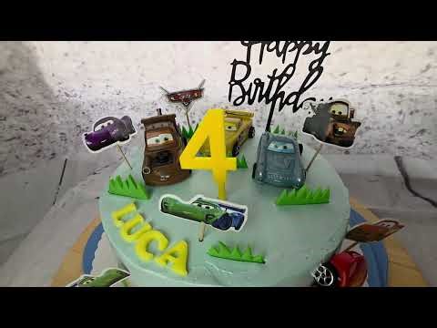Cars Lightning Mc Queen Torte Kinder-Geburtstags-Torte Birthday Cake