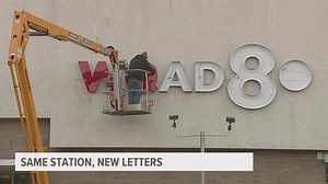 Out with the old and in with the new: WQAD replaces building logo after six decades