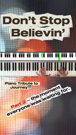 Don’t Stop Believin’ – Piano Tribute (Part 2) | Journey #music