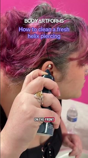 How to Clean a Fresh Helix Piercing | Bodyartforms.com