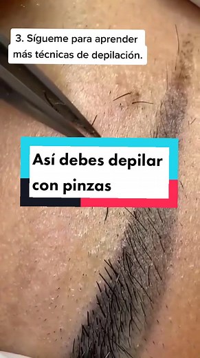 tips sencillos para depilar con pinza. #cejas #depilación