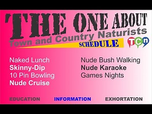 2025 Nude Lifestyle Town and Country Events. Naturist Activities. Naked Lunch. Skinny-Dip. Swim.