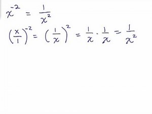 Exponents 7-Negative Exponents part 2