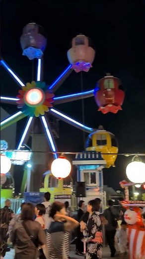 まぢジンギスカン盆踊り盛り上がった〜！蒲田かまたえん空祭り盆踊り！ #ジンギスカン #盆踊り #かまたえん #観覧車 #カマタしようぜ #蒲田 #洋楽 #洋楽盆踊り