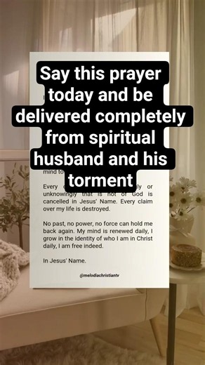 Spiritual husband prayer #spiritualhusband #warfareprayer