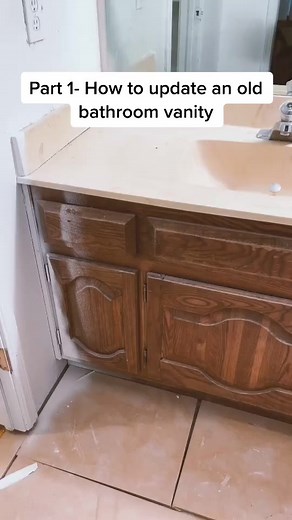 1.2M views · 8.5K reactions | Here’s how to update an old vanity! #diy #remodel | Nik and Liv DIY | Facebook