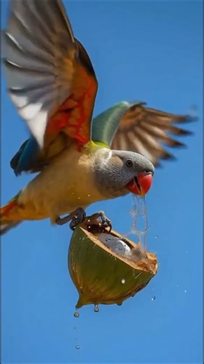 BIG the parrot built a fish house in the desert #ai #parrot #aivideo #kidssongs