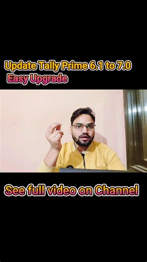 Anshar Ahmad Anshu 💕 on Instagram: "Tally Prime ko 6.1 se 7.0 update karna hai bina data loss ke? 😱 Is reel me dekho safe aur fastest upgrade method step by step 🚀 Accountants aur business users ke liye must-watch. Full video on YouTube – Technical Anshu Firewall #TallyPrime #TallyUpdate #Tally7 #AccountingSoftware #BusinessTips #ITReels #TechReels #AccountantLife #softwareupdate"