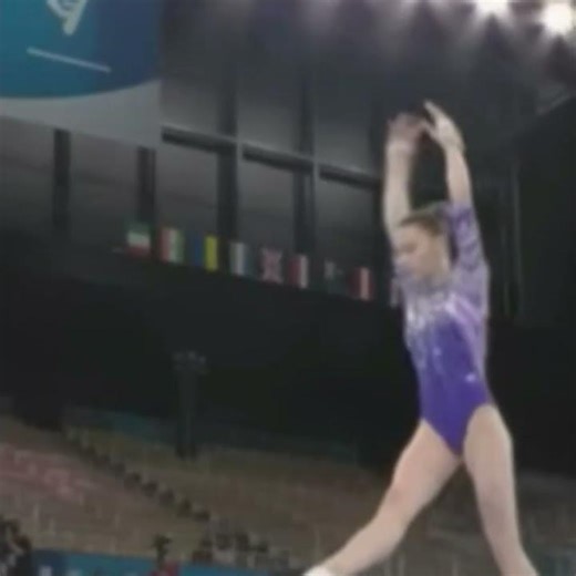 Olympic Gymnast Executing a Perfect Routine #olympics #gymnastics #talent