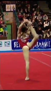 Italian Gymnast wardrobe malfunction floor routine#italian #shorts
