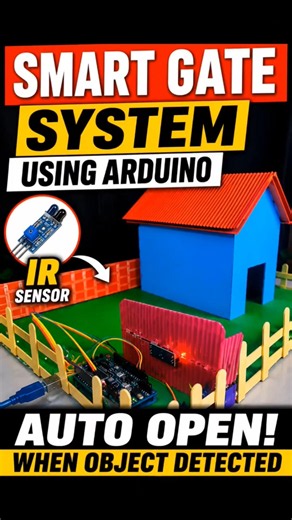 Automatic Smart Gate using Arduino 🚪🤖 #shorts