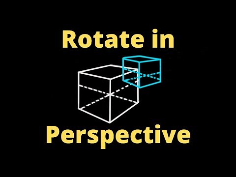 How to Draw a Rotated Cube in Two Point Perspective