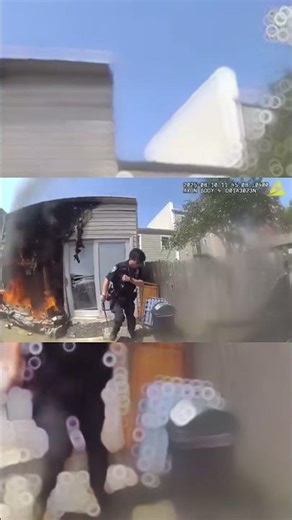 Cops Break Window to Save Trapped Family Inside Burning House 😳🔥