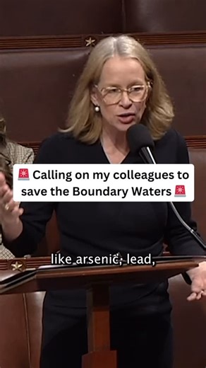 Rep. Kelly Morrison on Instagram: "Minnesotans have made clear: they don’t want mining in the Boundary Waters. But instead of bolstering its protections, today House leadership is forcing a rushed vote to permanently strip the Boundary Waters of its federal protections and open it up to toxic copper sulfide mining – the most toxic industry in America, which has never been done in Minnesota. The Boundary Waters is the most visited wilderness area in the country and the crown jewel of our state. T