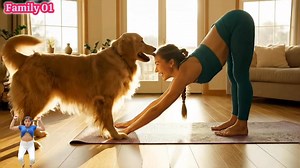 7.8K views · 29 reactions | Woman yoga with dog - Living with a...