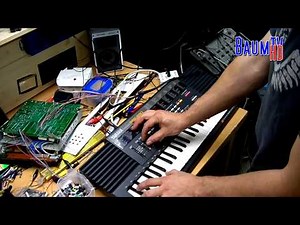 An awesome minimal beat on a circuit bent Yamaha pss 290