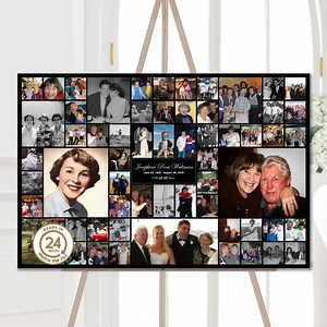 Memorial Collage, Funeral Collage, Funeral Memory Board, Memorial Board, Funeral Photo Board, Poster - Etsy