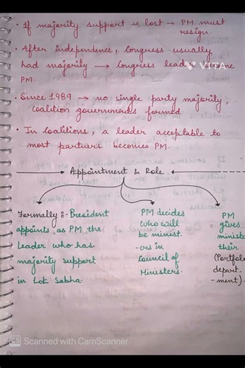 Executive class-11 political science handwritten notes #cbse #handwrittennotes #executive