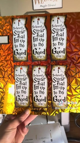 Bookmarks have been my favorite thing to print lately and these do NOT disappoint! 🤩 #booktok #harrypotter #maraudersmap #bookmarks #3dprint #bambulaba1