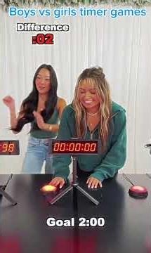 Boys vs girls best timer games
