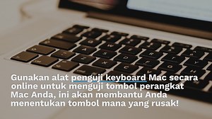 Penguji Keyboard Mac Menguji Tombol MacBook Anda