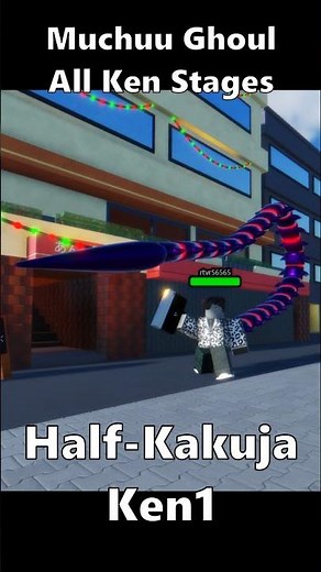 😱 KEN1 to HALF-KAKUJA Evolution - Muchuu Ghoul #roblox #shorts