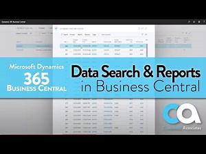 Financial Data Search and Reports in Microsoft D365 Business Central