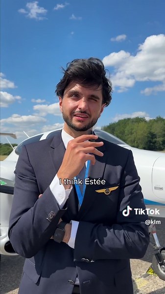 Who Wears the KLM Uniform Best? Estée ✨