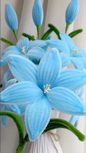 DIY Pipe Cleaner Lily Bouquet for Small Business 💐 Easy Craft Idea