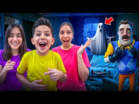 HELLO NEIGHBOR İLE KORKUNÇ BİR GECE!!! ( KORKUNÇ ŞAKALAR YAPTIK )