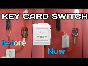 KEY CARD switch wiring connection.