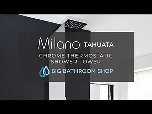 Milano Tahuata - Chrome Thermostatic Shower Tower | Big Bathroom Shop