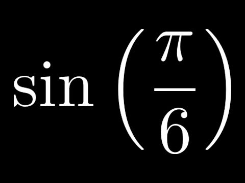 Compute sin(pi/6)