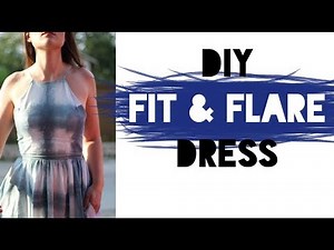 HOW TO SEW A FIT AND FLARE DRESS! (DIY SEWING TUTORIAL)