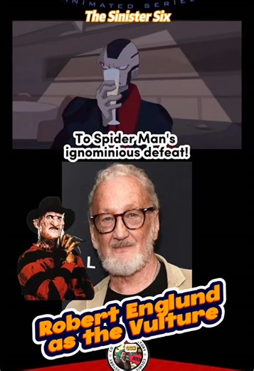 The Spectacular Spider-Man stacked the Sinister Six with absolute voice-acting royalty. Clancy Brown (Rhino), John DiMaggio (Sandman), Crispin Freeman (Electro), Peter MacNicol (Doctor Octopus) and Robert Englund (Vulture) brought menace, personality, and gravitas that made every showdown unforgettable. A masterclass in animated casting. 🕷️ #SpectacularSpiderMan #SinisterSix #VoiceActing #SpiderMan #AnimationHistory
