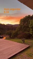 Fernanda Lima mostra amanhecer em casa que se tornou refúgio da família