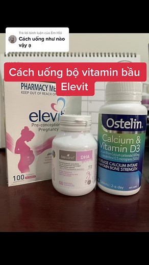 Hướng dẫn uống vitamin bầu Elevit cho mẹ bầu
