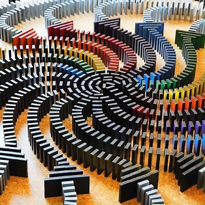 154K views · 4.4K reactions | Incredible magic domino spiral EXPLODES into color! 勞 | Hevesh5 | Facebook