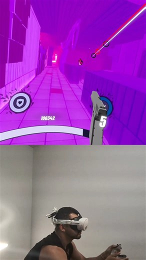 Pistol Whip on meta quest 3s #gaming #vr #virtualreality