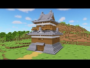 Minecraft: How to build a Japanese castle | Starter base Japanese small Castle [Tutorial]