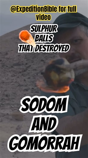 Sulphur Balls☄️ That Destroyed Sodom And Gomorrah. ‪@ExpeditionBible‬ #bible #sulpher #archeology
