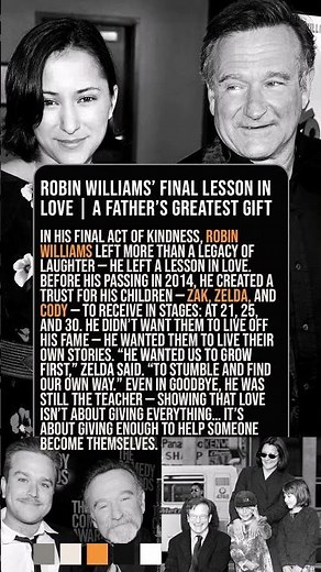 Robin Williams’ Final Lesson in Love 🌙 | A Father’s Greatest Gift