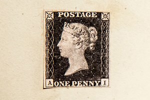 World's first stamp to go on sale at auction - and it could fetch $8.25million