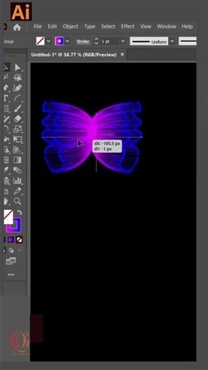 How To Create Amazing Butterfly Design in Adobe Illustrator | Quirky Graphic Academy